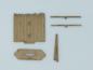 Preview: Palisadenwall 60mm, 4 Stück, 28mm/1:56 - Lasercut