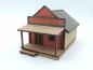 Preview: Westernhaus, eingeschossig, schmale Ausführung, Satteldach - 1:72/20mm