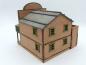 Preview: Old west house, two storey, saddleback roof - 1:56/28mm