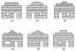 Preview: Westernhaus, eingeschossig, Flachdach - 1:56/28mm