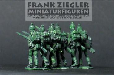 Französische Infanterie (Füsiliere) vorgehend