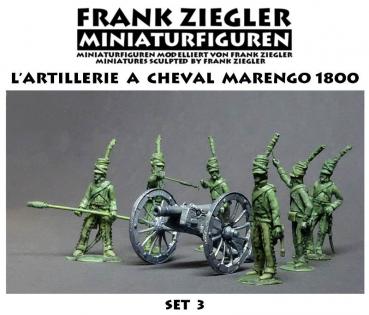 Französische reitende Artillerie 1800 - Set 3