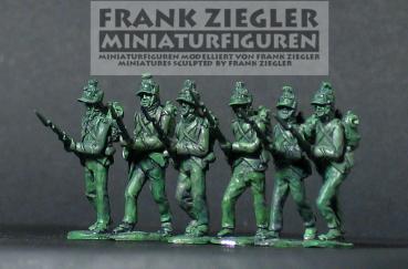 Französische Infanterie (Füsiliere) vorgehend