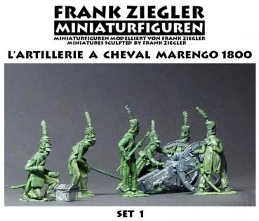 Französische reitende Artillerie 1800 - Set 1
