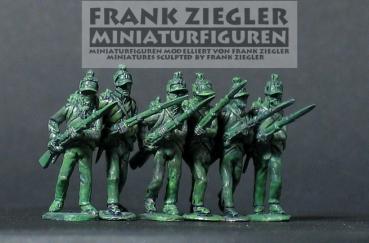 Französische Infanterie (Füsiliere) vorgehend