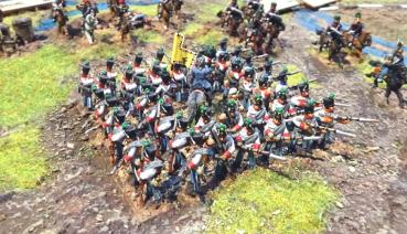 Austrian infantry in action