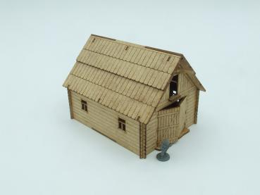 Russian village barn, 15mm/1:100