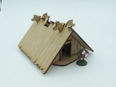 Whole roof house, short, 28mm/1:56 - Lasercut