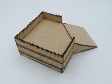 Palisadenwall Eckstellung, 28mm/1:56 - Lasercut