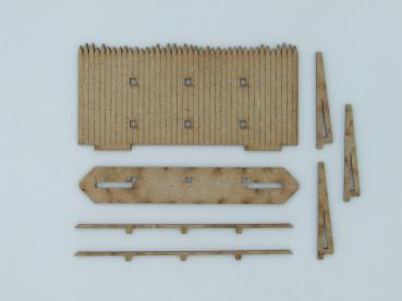 Palisadenwall Tor, 28mm/1:56 - Lasercut