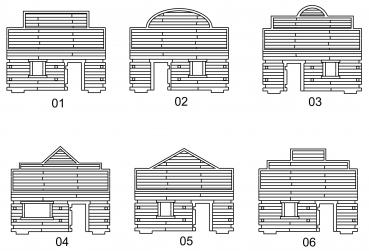 Westernhaus, eingeschossig, Flachdach - 1:72/20mm