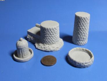 Mole - Endpiece with light house, left