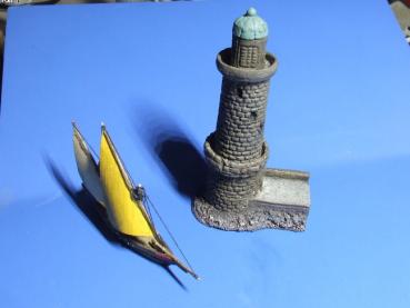 Mole - Endpiece with light house, right