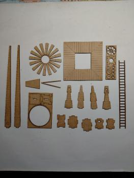 Preview: Wild West - Windrad-Pumpe 1:56/28mm