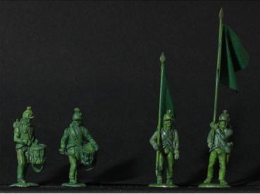 Französische Kommandofiguren im Marsch - Kleber Uniform