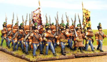 Hungarian Line infantry / Austrian Grenzer marching