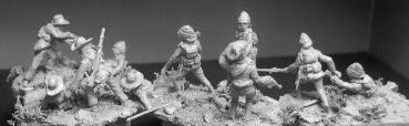 Hand to hand combat between Boers and British