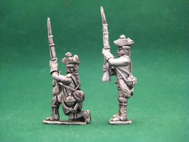 Österreichische Musketiere, 7 jähriger Krieg - Gewehr bereit