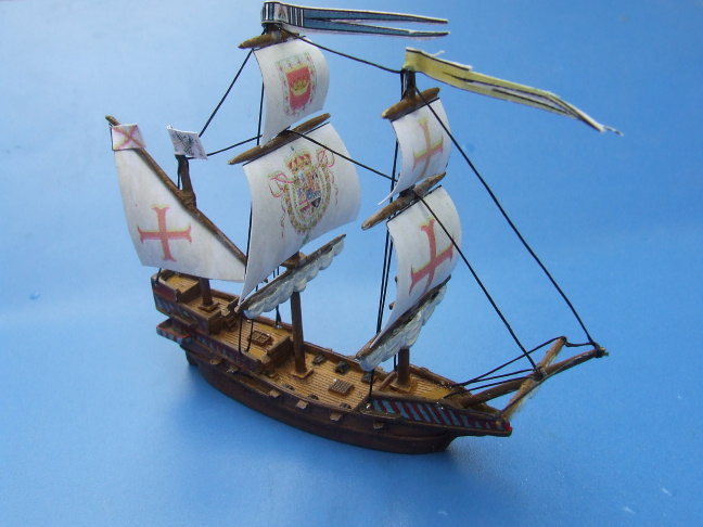 Aoshima 055007 17 Jahrhundert Pirate Ship Spanische Galeone Galion 1:100 