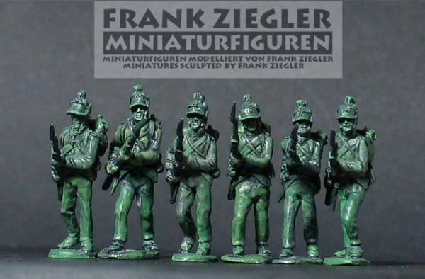 Französische Infanterie (Füsiliere) vorgehend