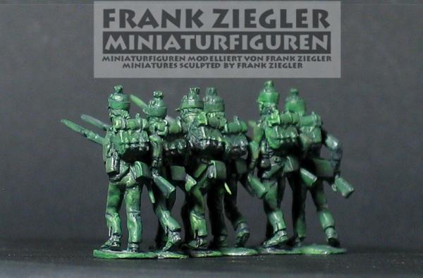 Französische Infanterie (Füsiliere) vorgehend