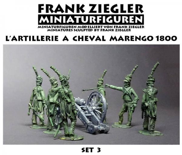 Französische reitende Artillerie 1800 - Set 3