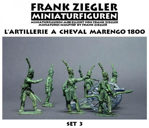Französische reitende Artillerie 1800 - Set 3