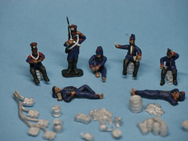 French artillery crew - having a break