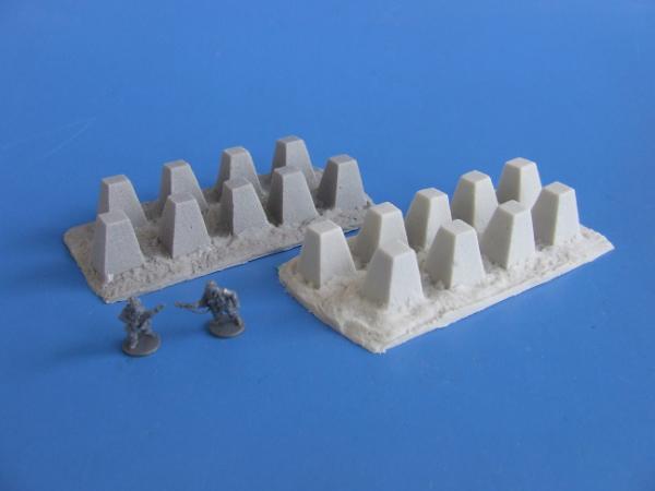 Tank  obstacle - dragon´s teeth