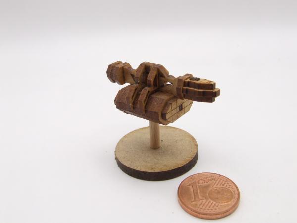 1C Small cargo spaceship with one container