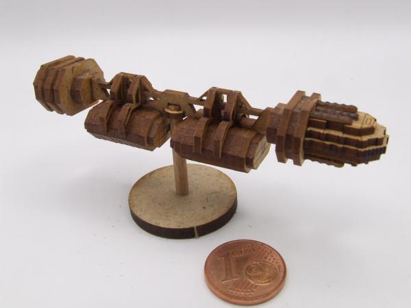 2C Cargo spaceship with two container