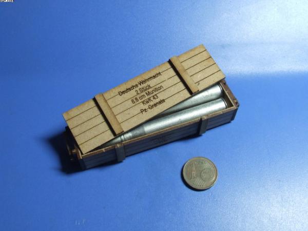 Ammo Box, King Tiger, WW II - Lasercut