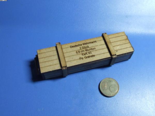 Ammo Box, King Tiger, WW II - Lasercut