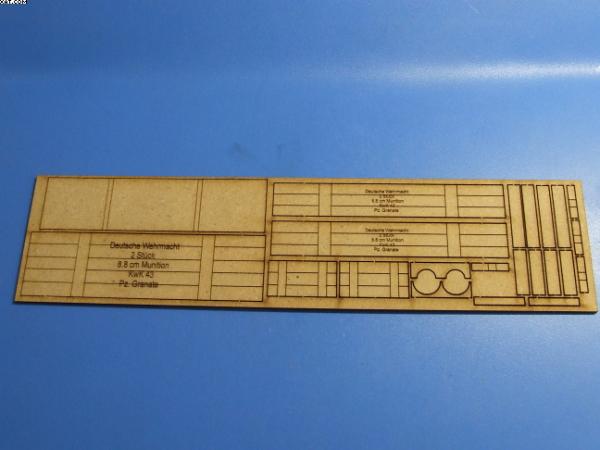 Ammo Box, King Tiger, WW II - Lasercut