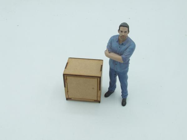 Base cabinet with door, Lasercut