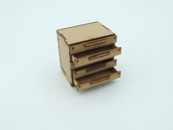 Base cabinet with 5 drawers, Lasercut - Kopie