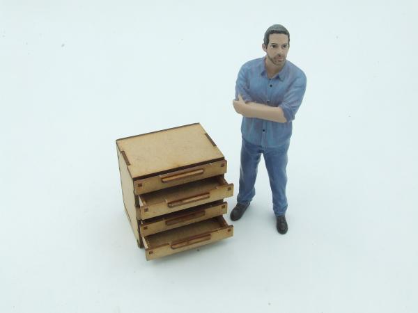 Base cabinet with 5 drawers, Lasercut - Kopie