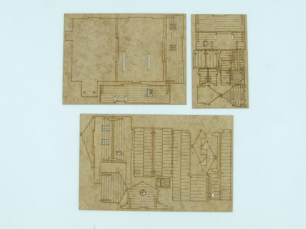 Russian Village House, large, 15mm/1:100