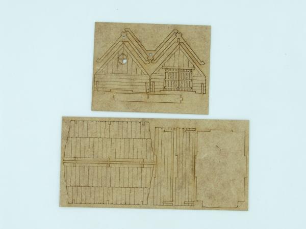 Russian village shed, 15mm/1:100