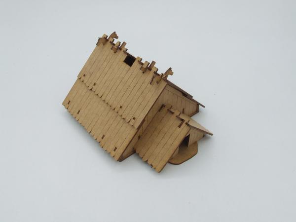 Whole roof house, big, 20mm/1:72 - Lasercut