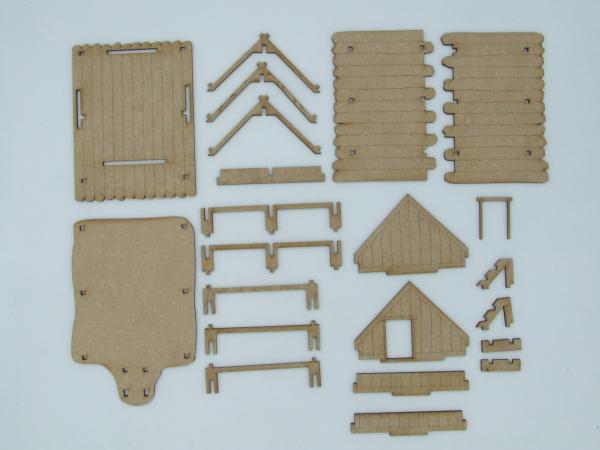 Storage hut, 28mm/1:56 - Lasercut