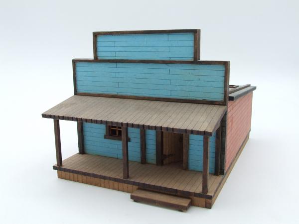 Westernhaus, eingeschossig, Flachdach - 1:56/28mm