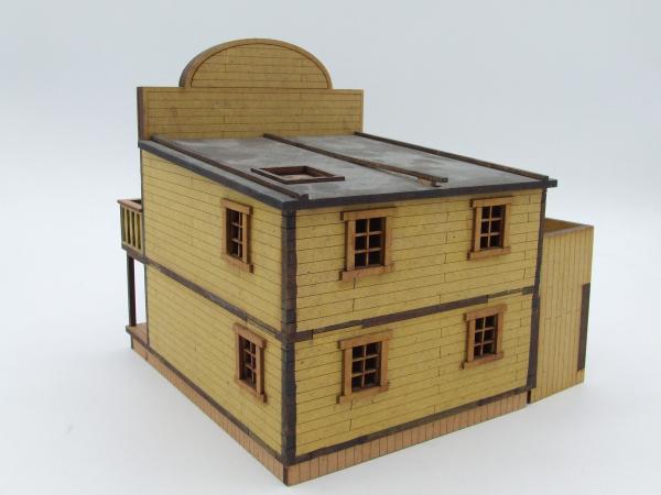 Westernhaus, zweigeschossig, Flachdach - 1:56/28mm