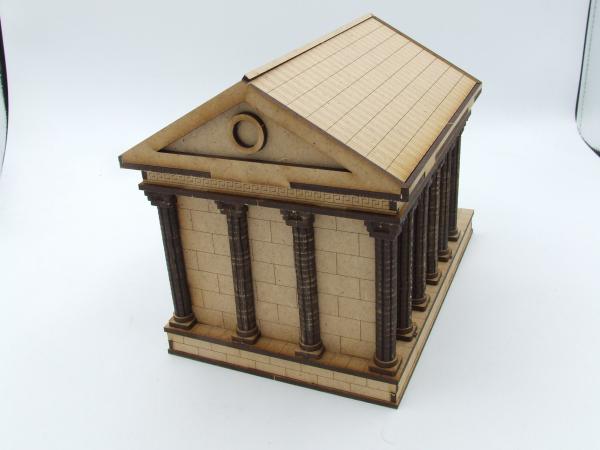 Römischer Tempel, 20mm/1:72 - Lasercut