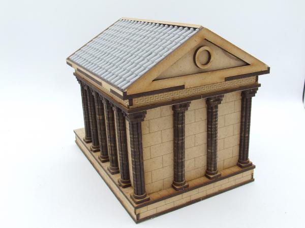 Roman temple, premium kit, 28mm/1:56 - Lasercut - Kopie