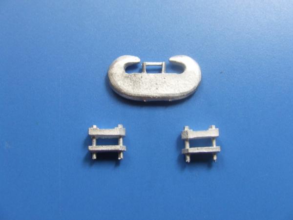 C-Haken mit Halterungen