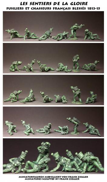 French Fusiliers and Chasseurs 1813-1815 wounded