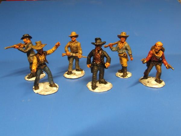 Wild West Figuren - 6 Stück 1:56/28mm