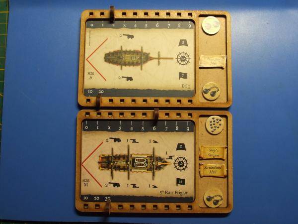 2 Card holder for "Black seas" ship cards