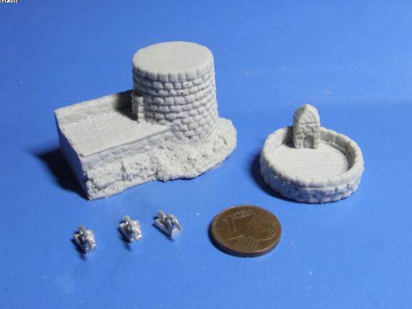 Mole - Endpiece with Canon tower, left